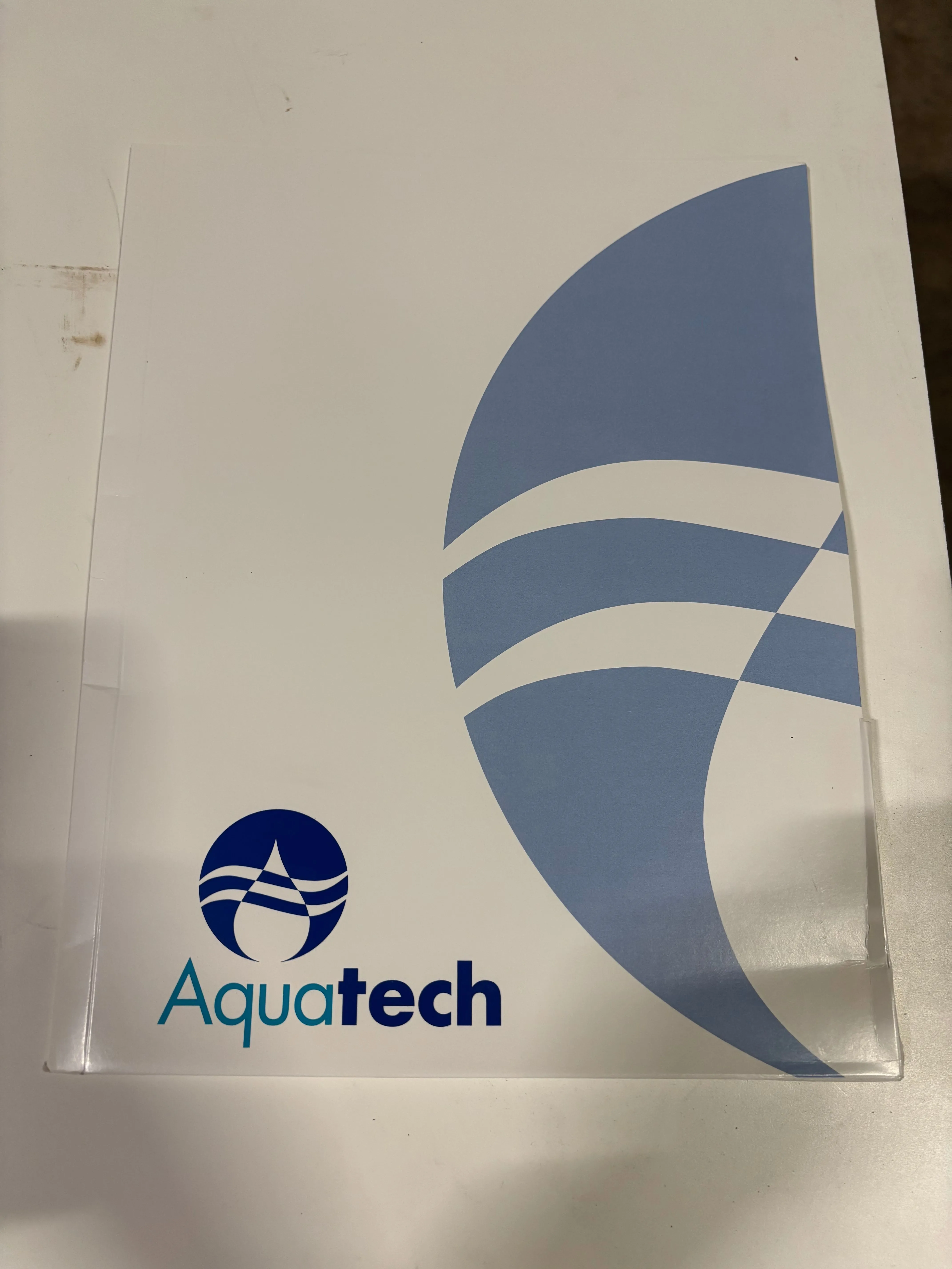 Aquatech white folder