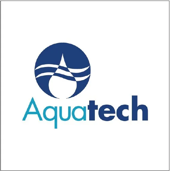 White Aquatech Counter Graphic