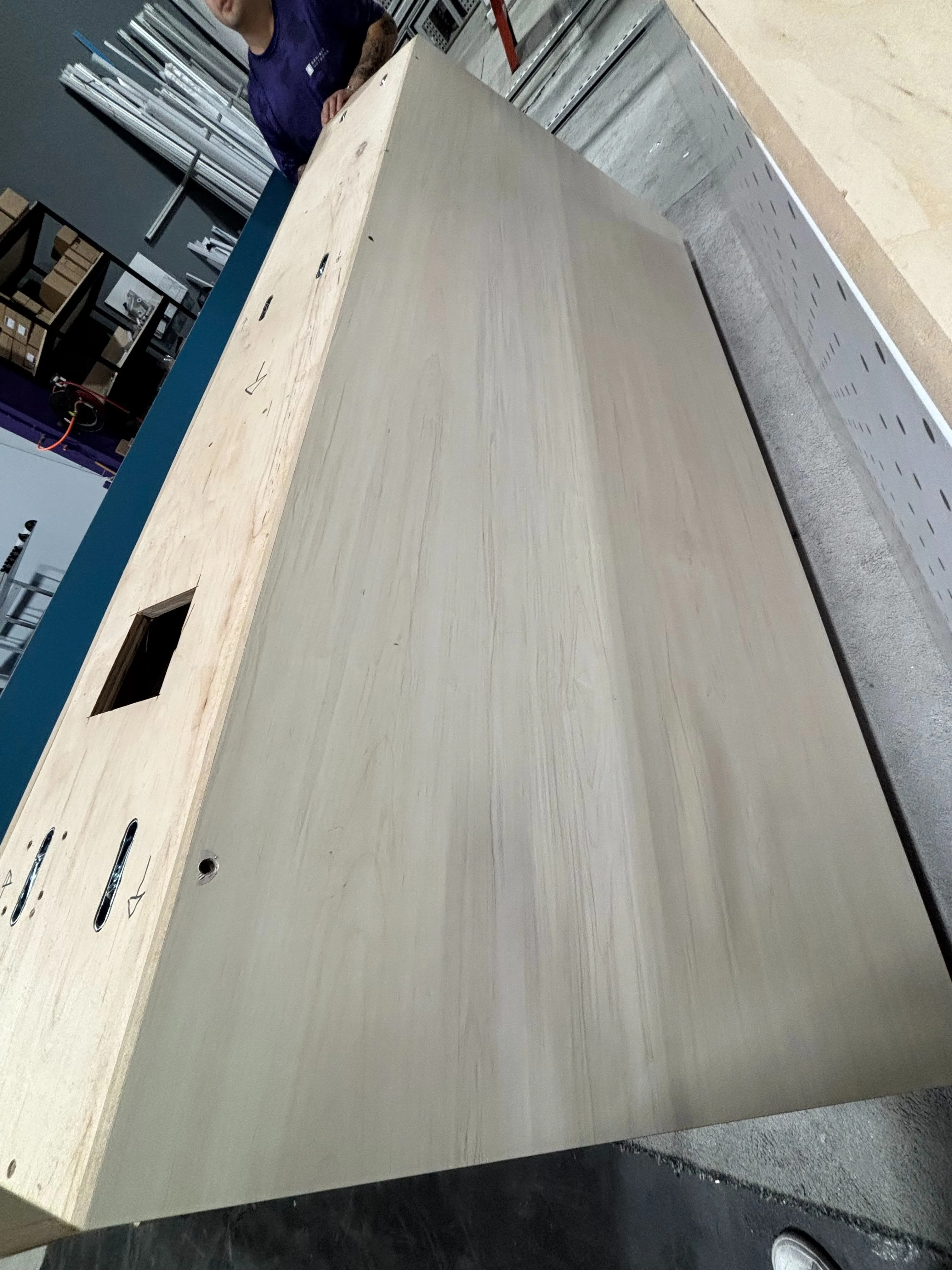 Large wooden wall