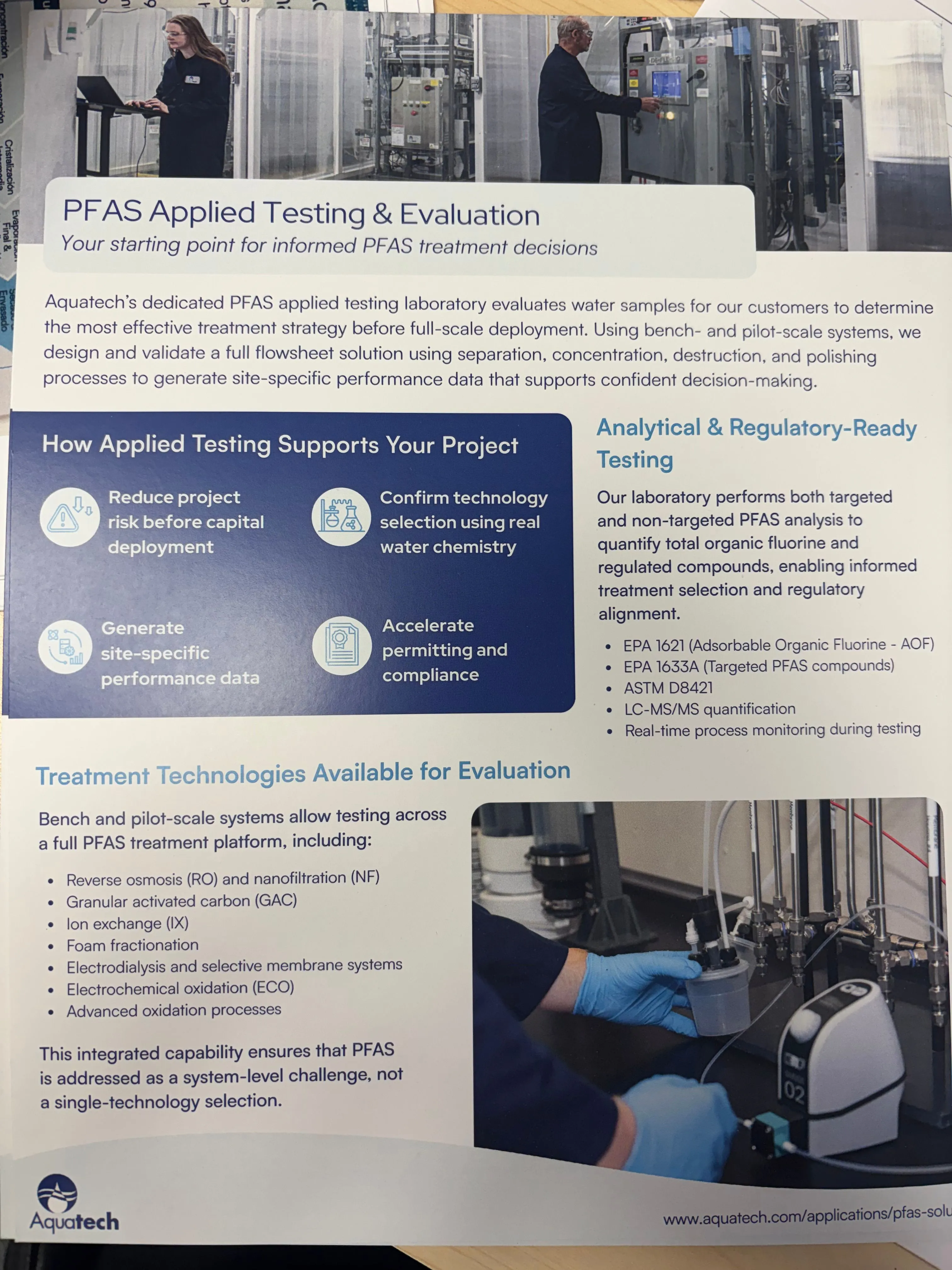 PFAS Lab One Pager