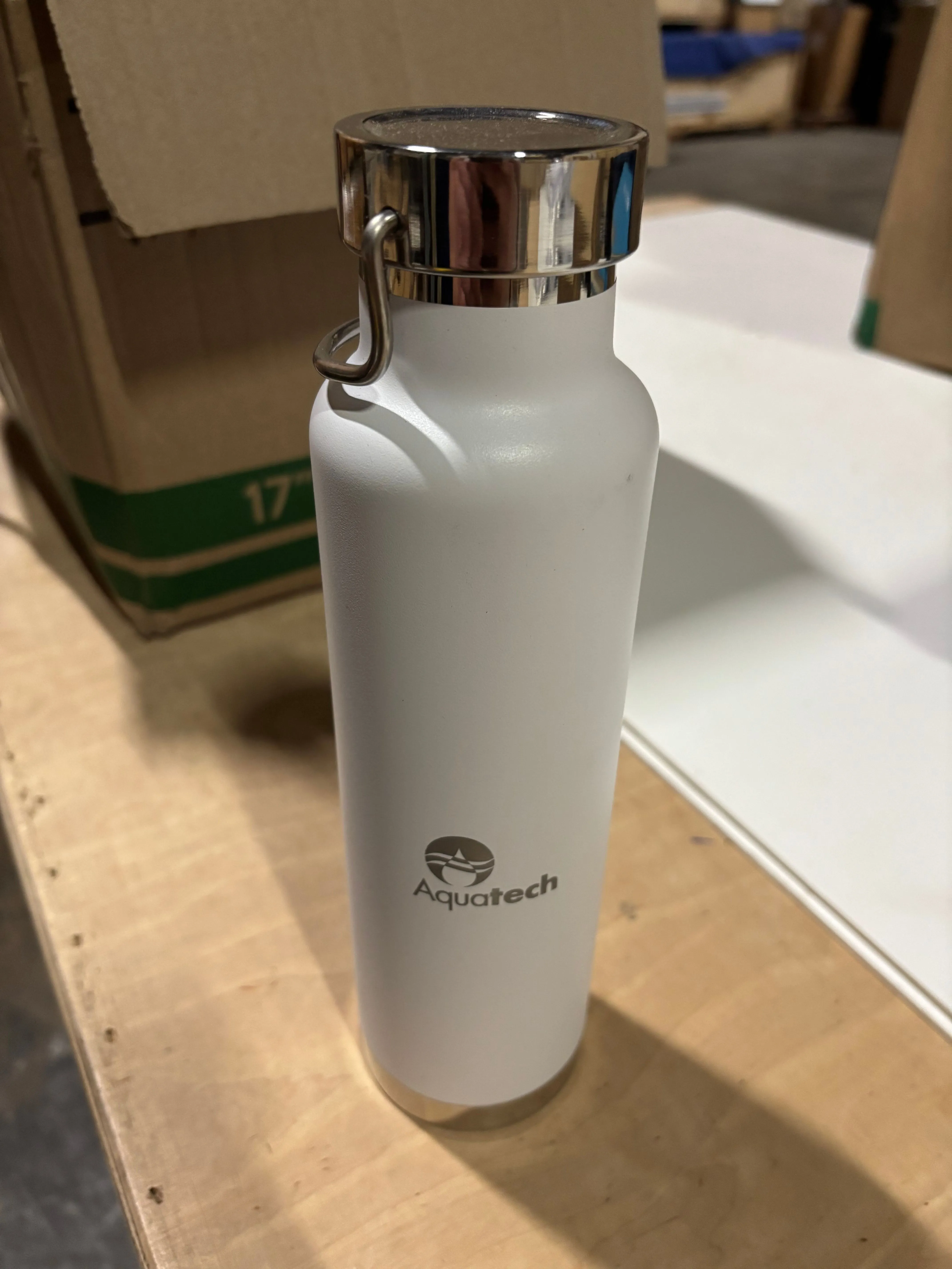 White Aquatech bottles