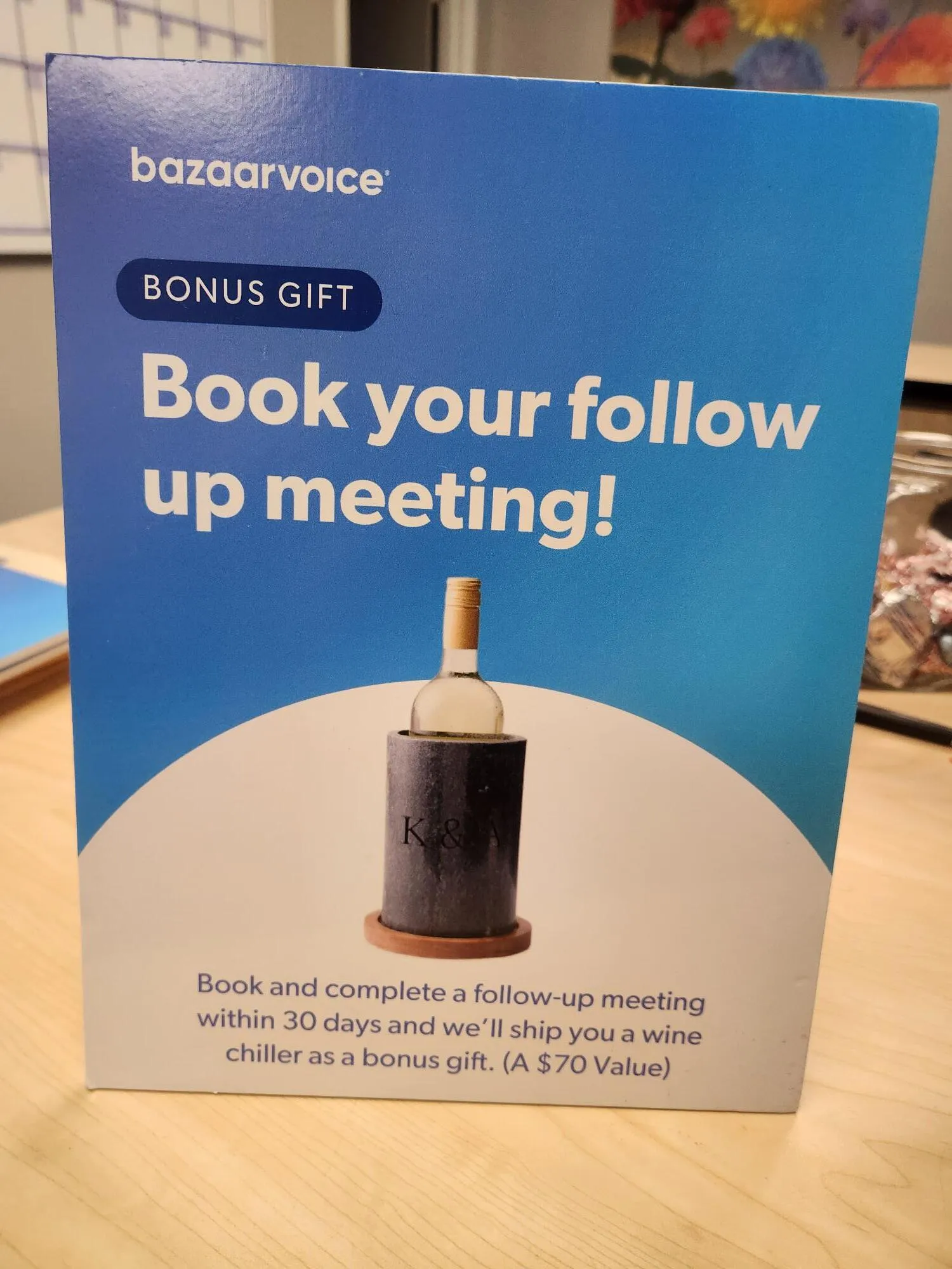Book your follow up meeting board