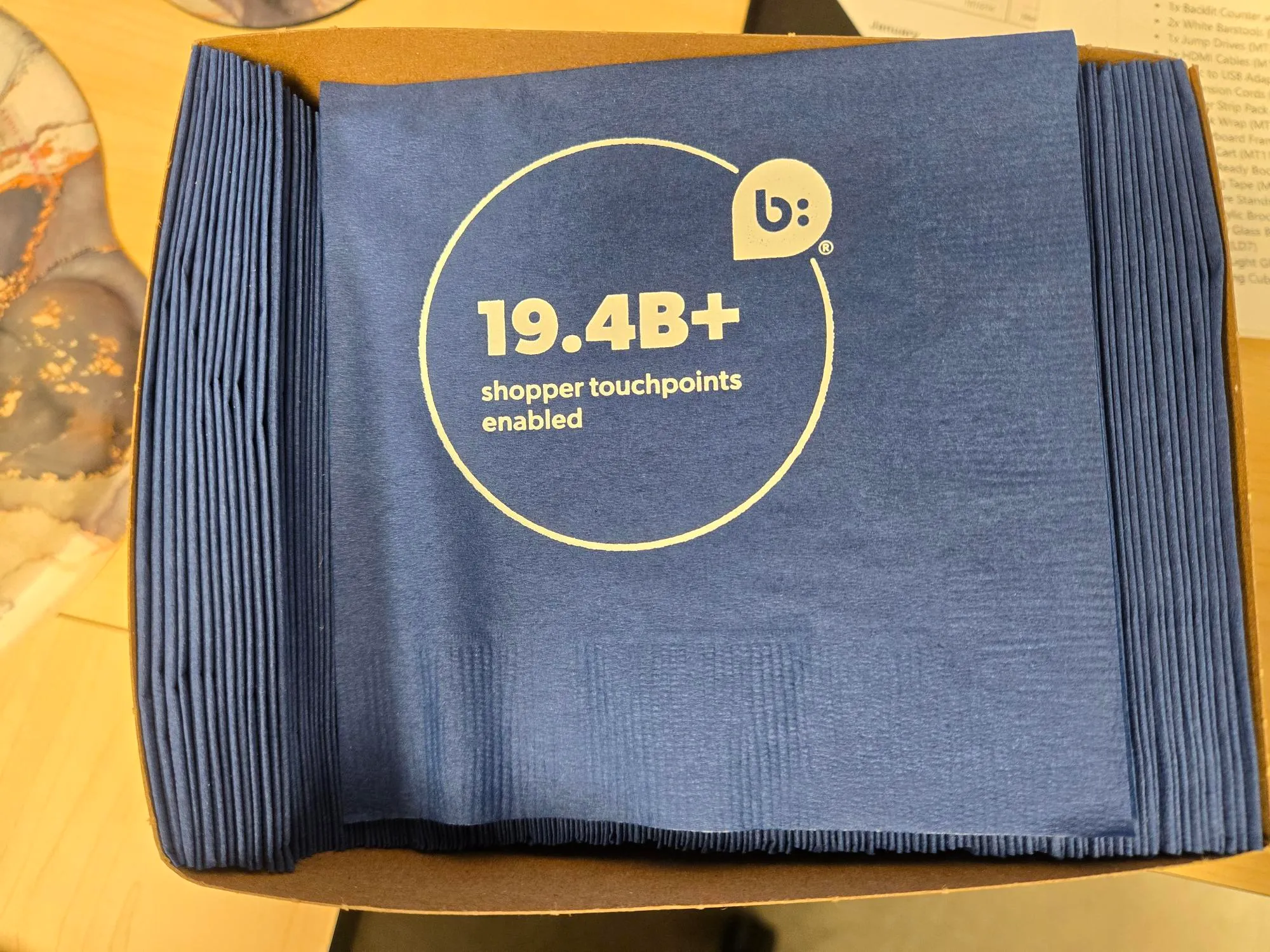 BV Blue Napkins (Box)