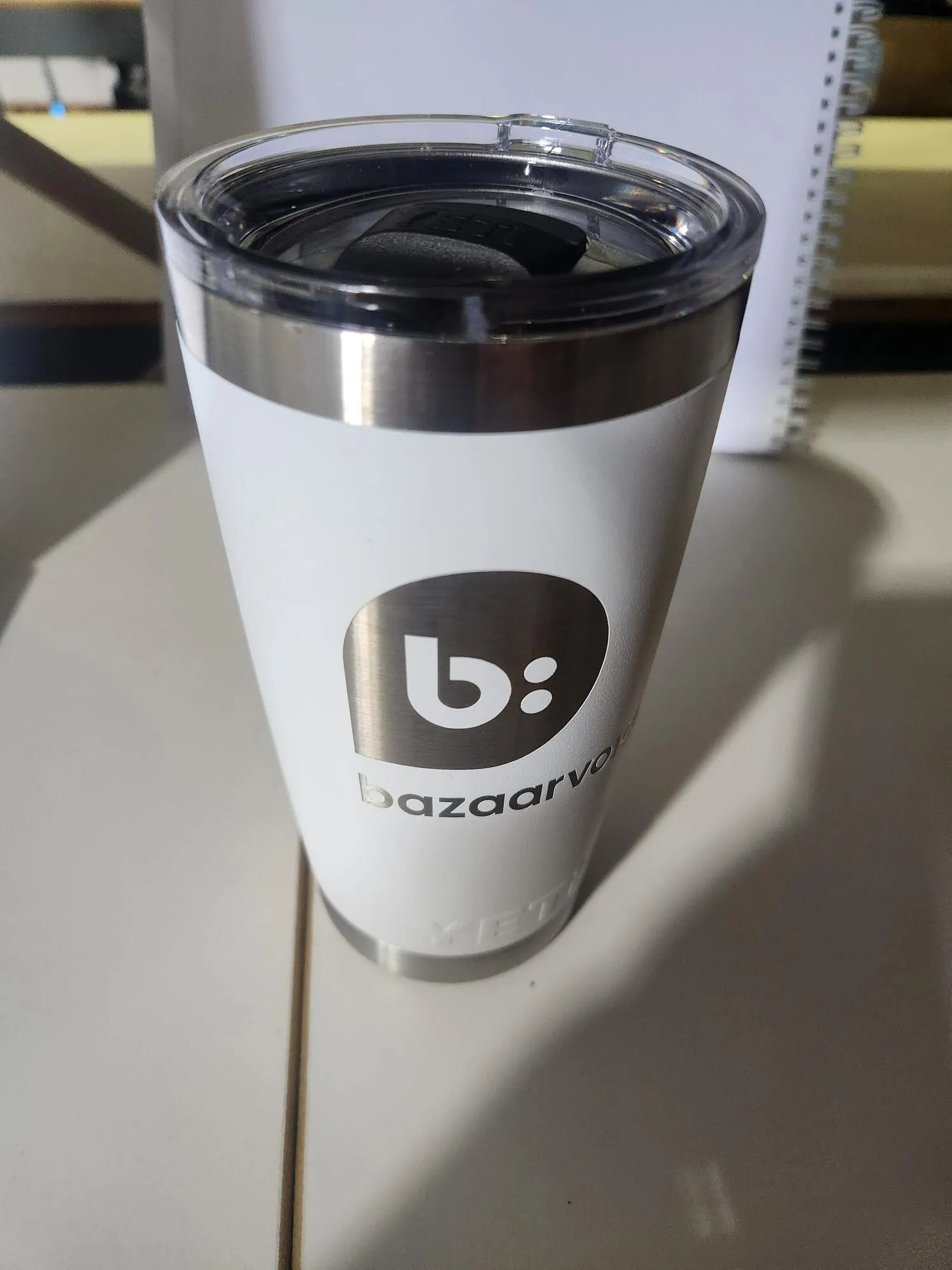White Yeti Tumbler 20 oz