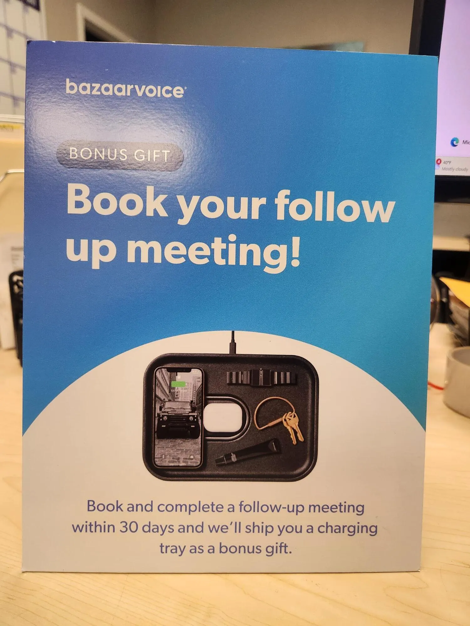 BV Book your follow up meeting Board