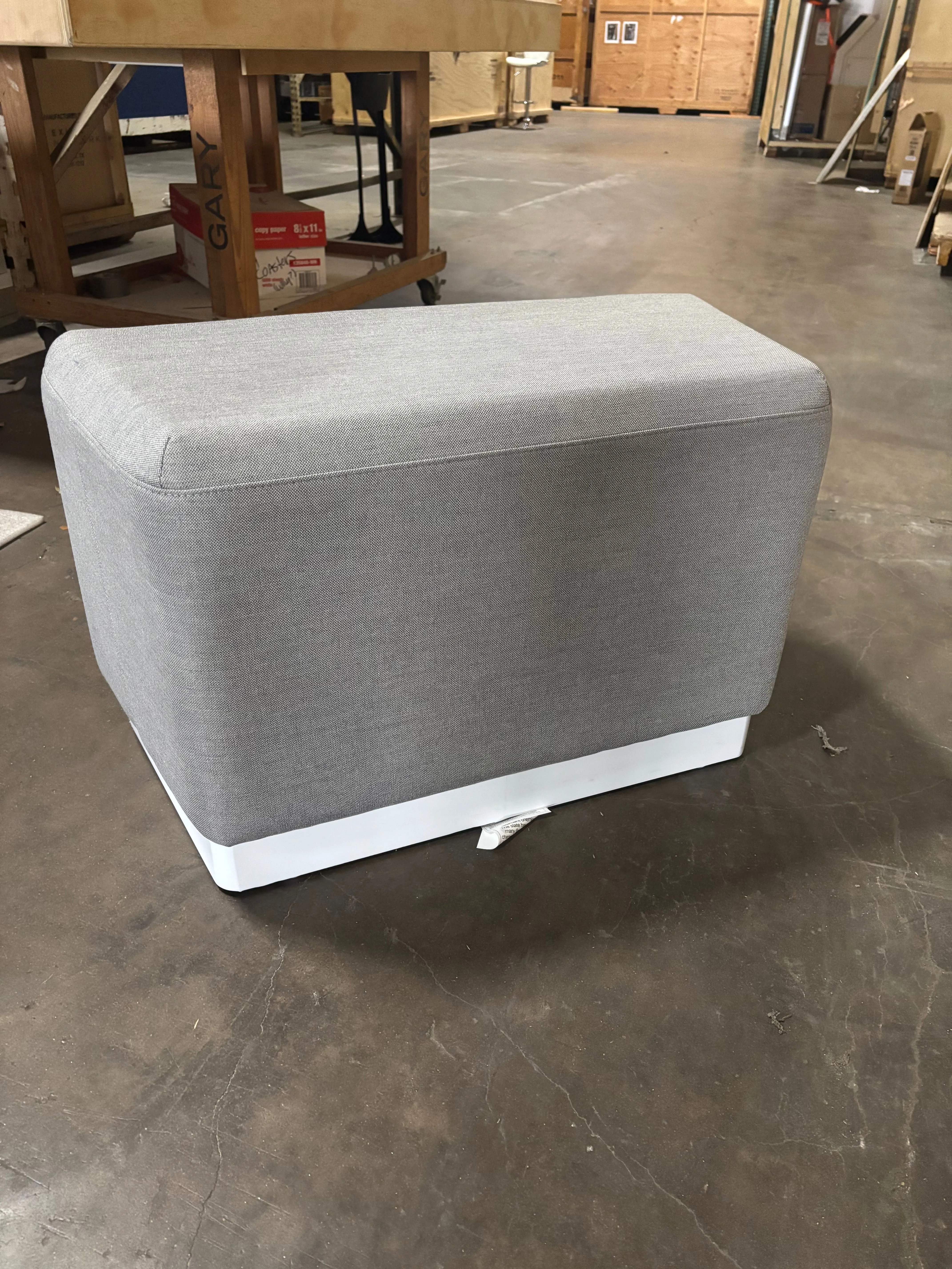 large grey stool