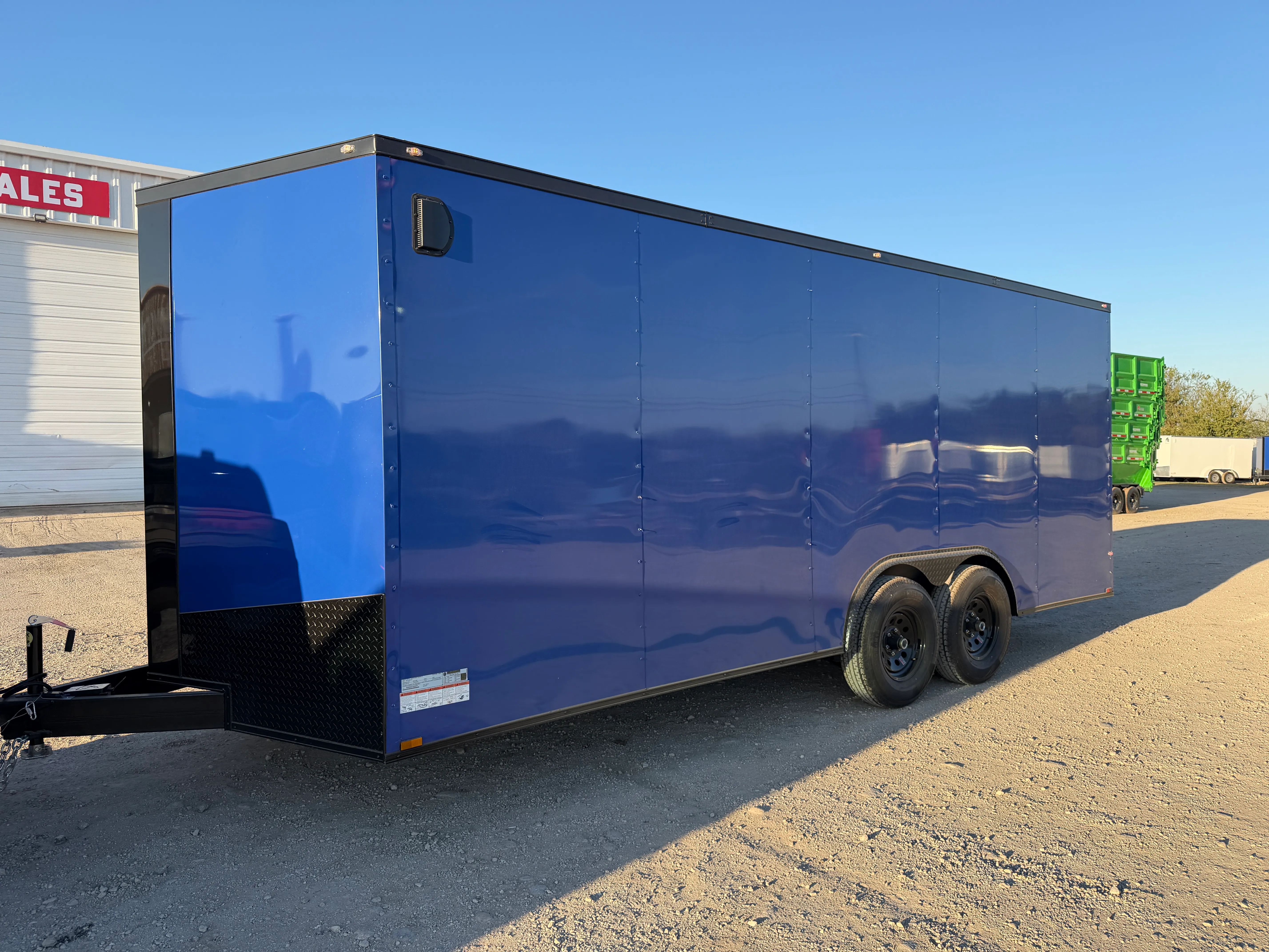 8.5'x20' Enclosed Cargo Trailer w/ Rear Ramp Door