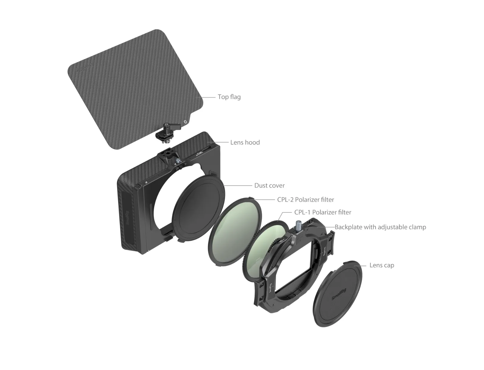 SmallRig Matte Box with Adjustable Clamp and VND Kit