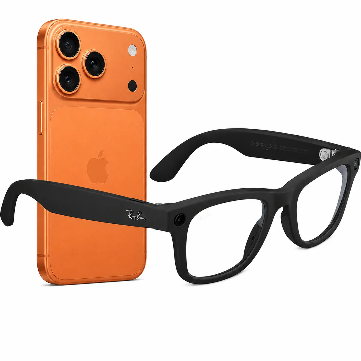 Meta Ray-Ban Wayfarer Glasses w/iPhone