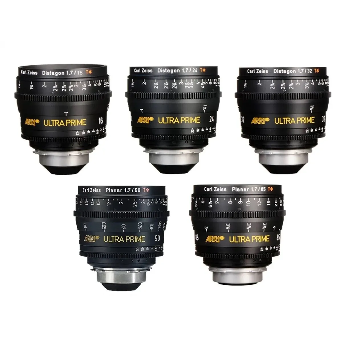 ARRI Zeiss Ultra Prime 5 Lens Bundle