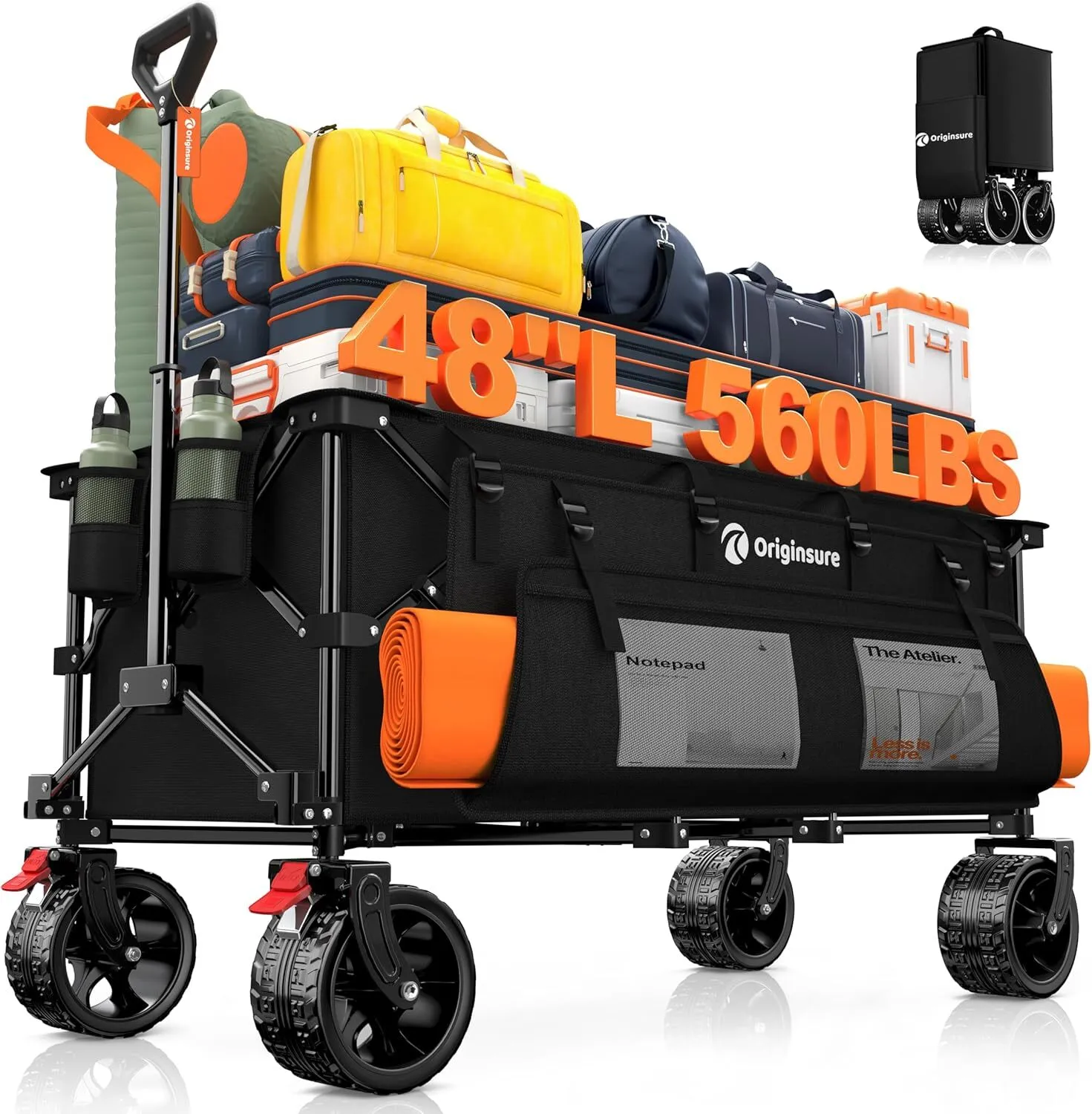 48 L Collapsible Heavy Duty Wagon - 560lbs Capacity