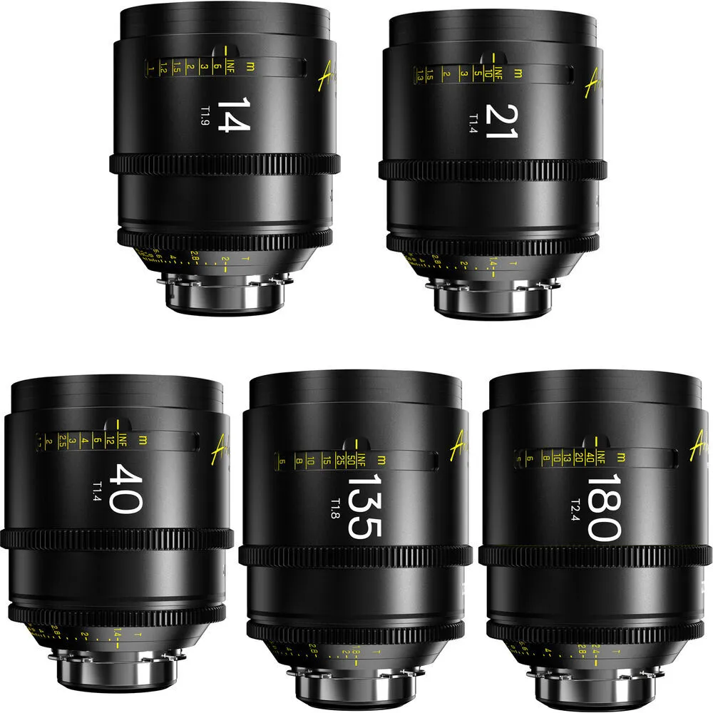 DZOFilm Arles T1.4 5 Lens "B Set" Bundle (PL Mount)