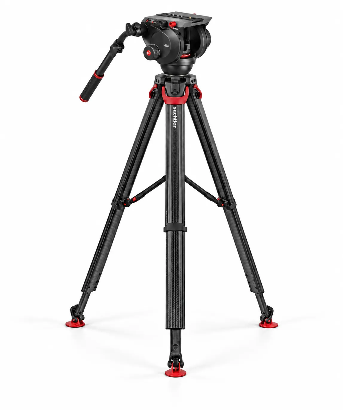Sachtler Flowtech Carbon Fiber Tripod w/ Manfrotto 509HD 100mm Video Tripod Head