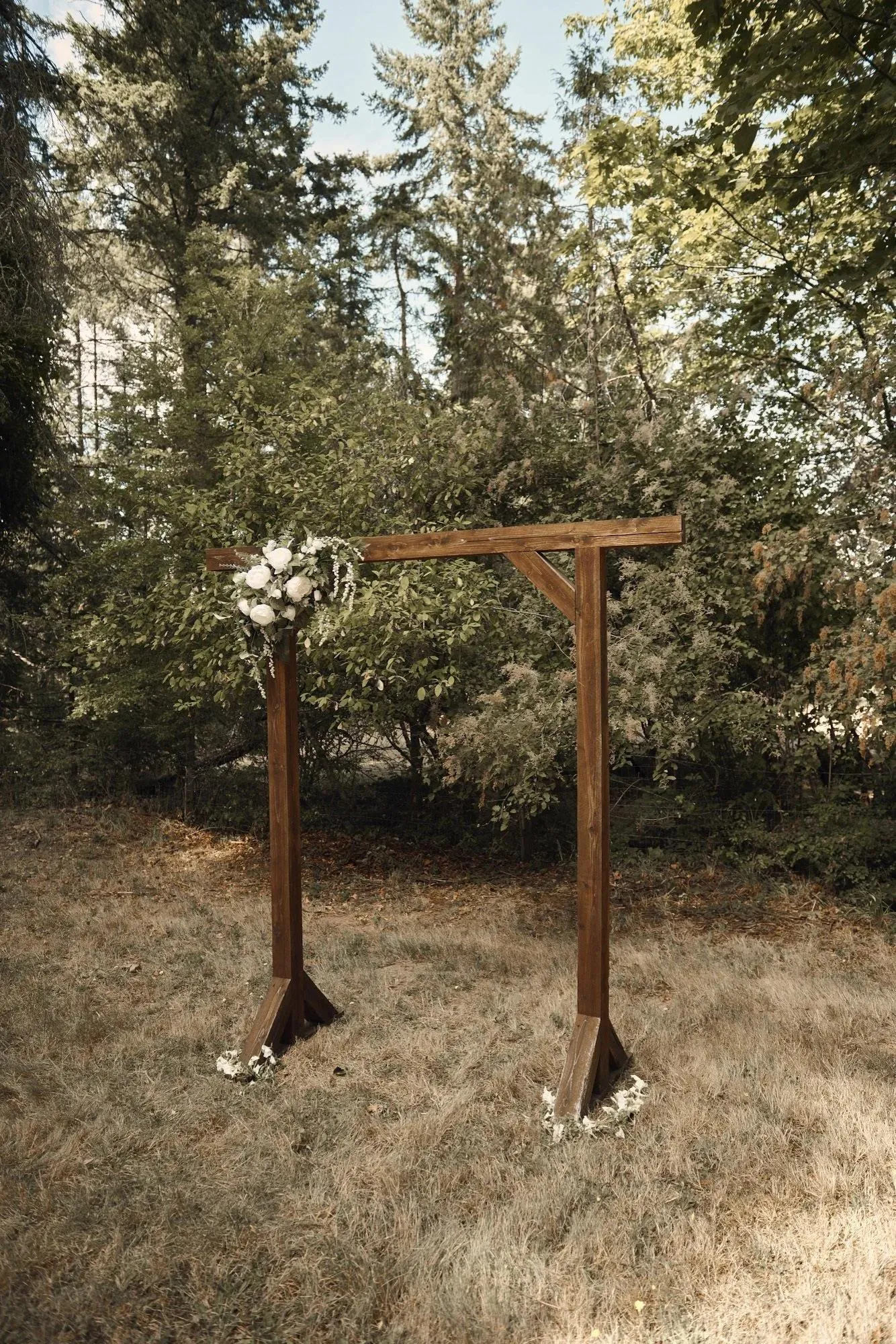 Two Post Wooden Arch