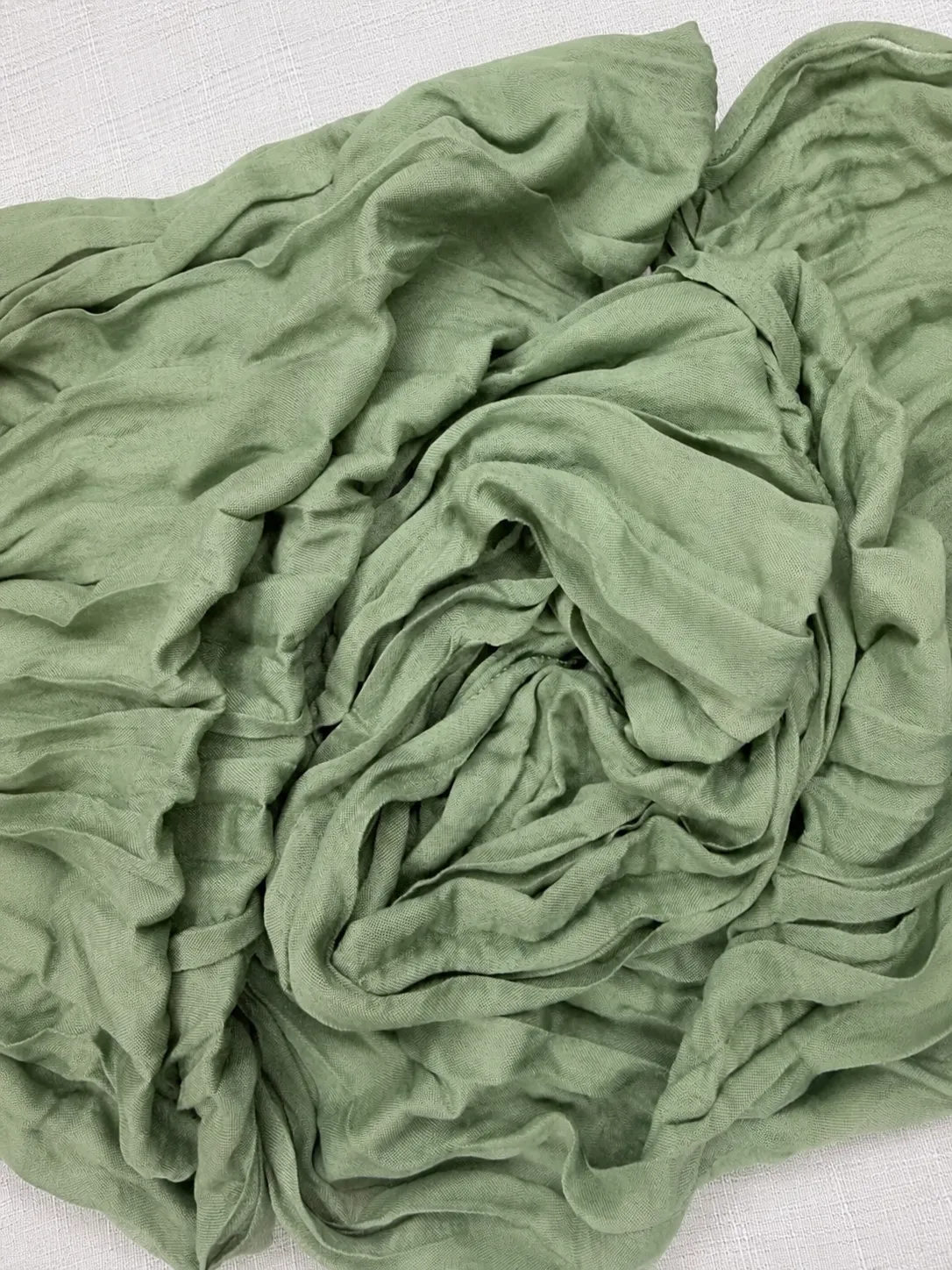 Sage Green Cheesecloth Table Runner
