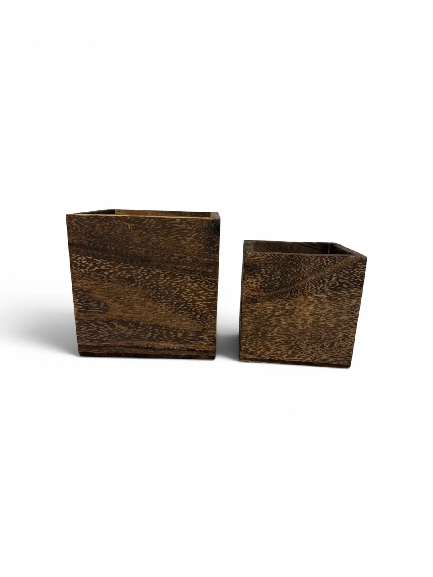 Rustic Square Planter Box Set