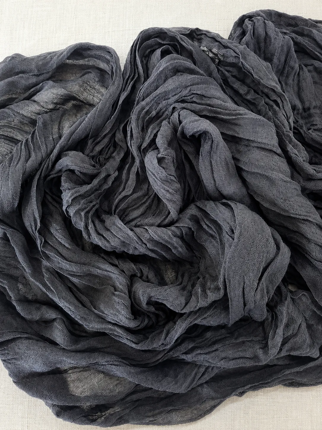 Black Cheesecloth Table Runner