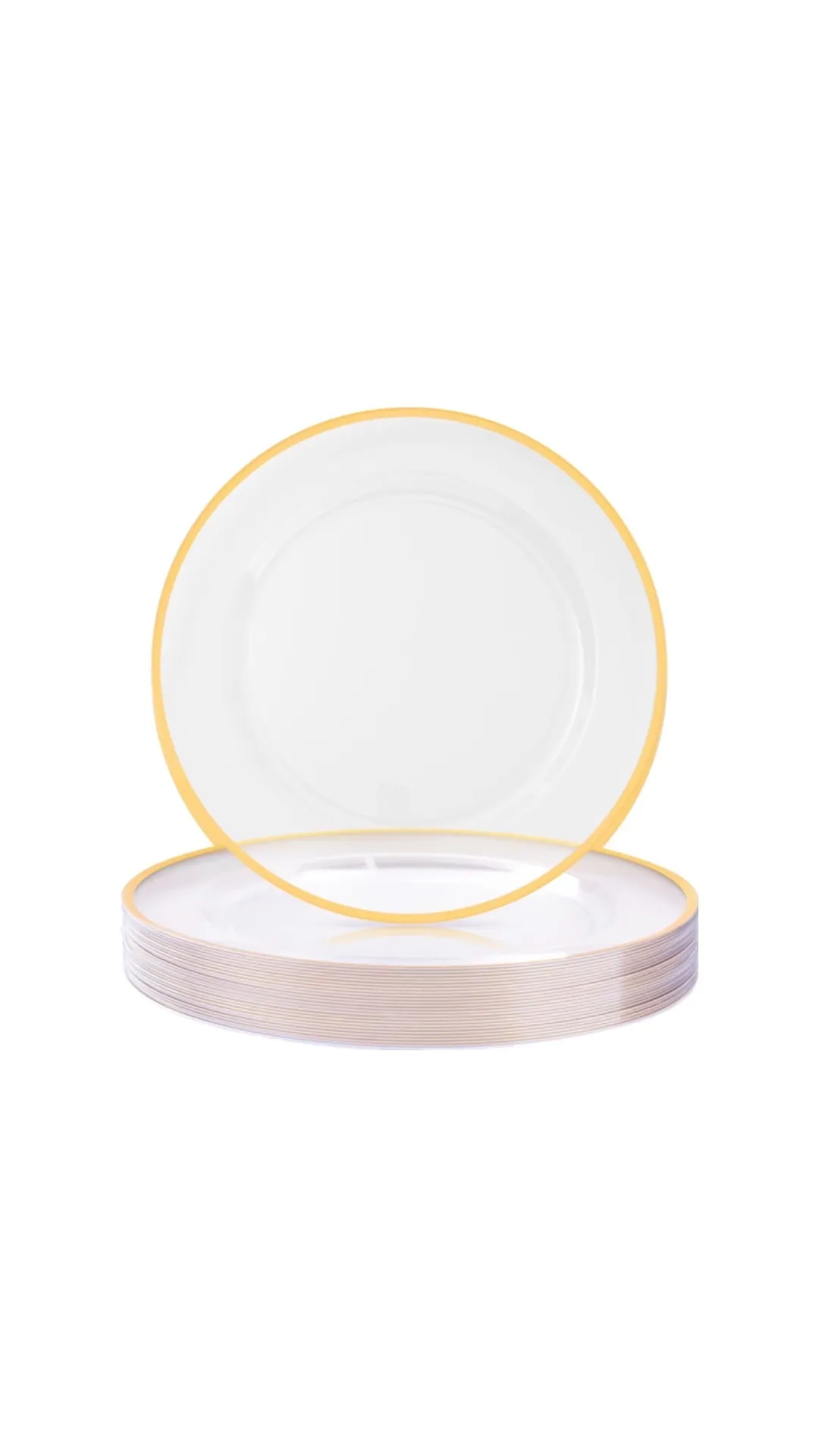 Charger Plate With Gold Rim