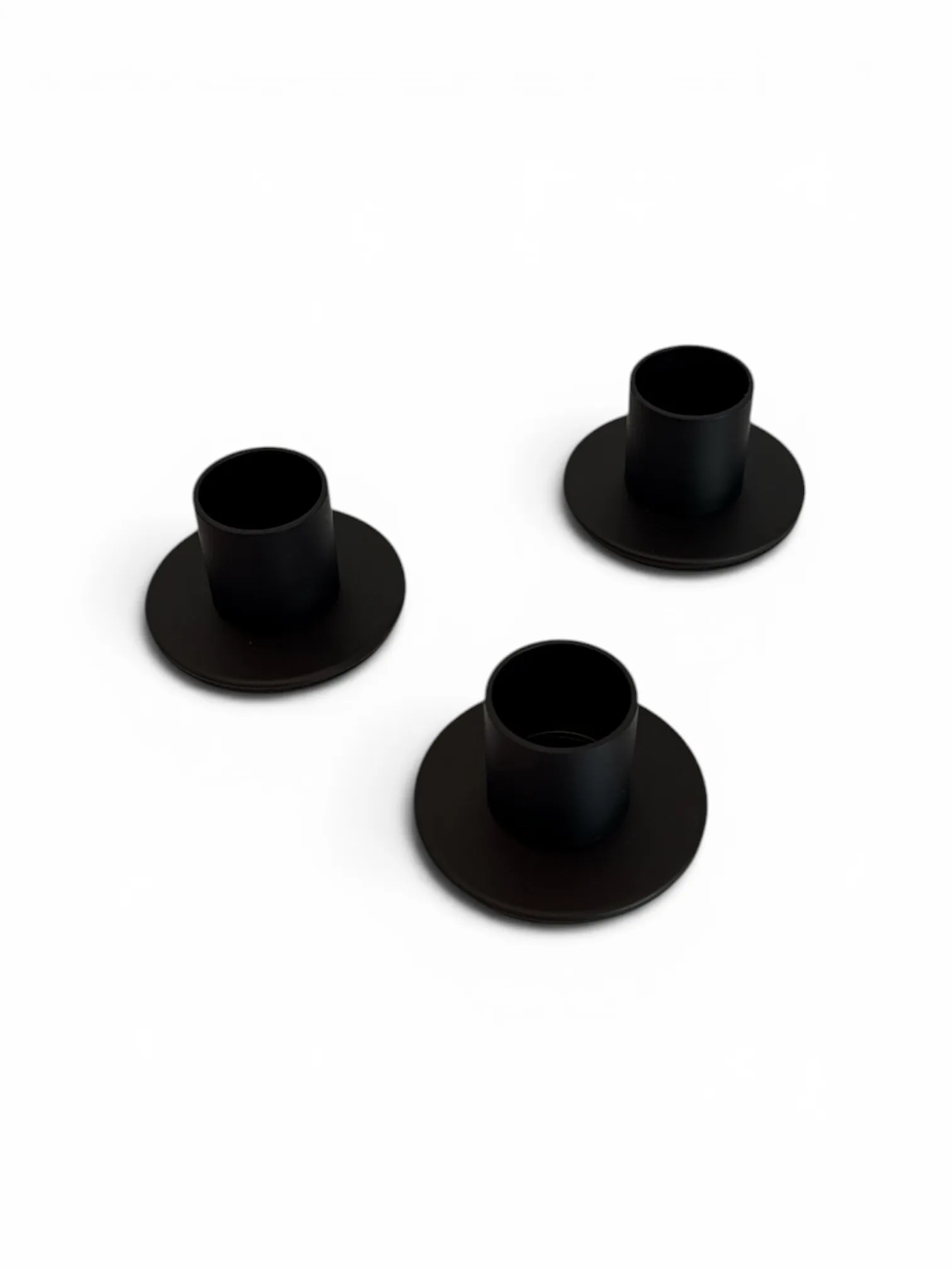 Black Taper Candle Holders