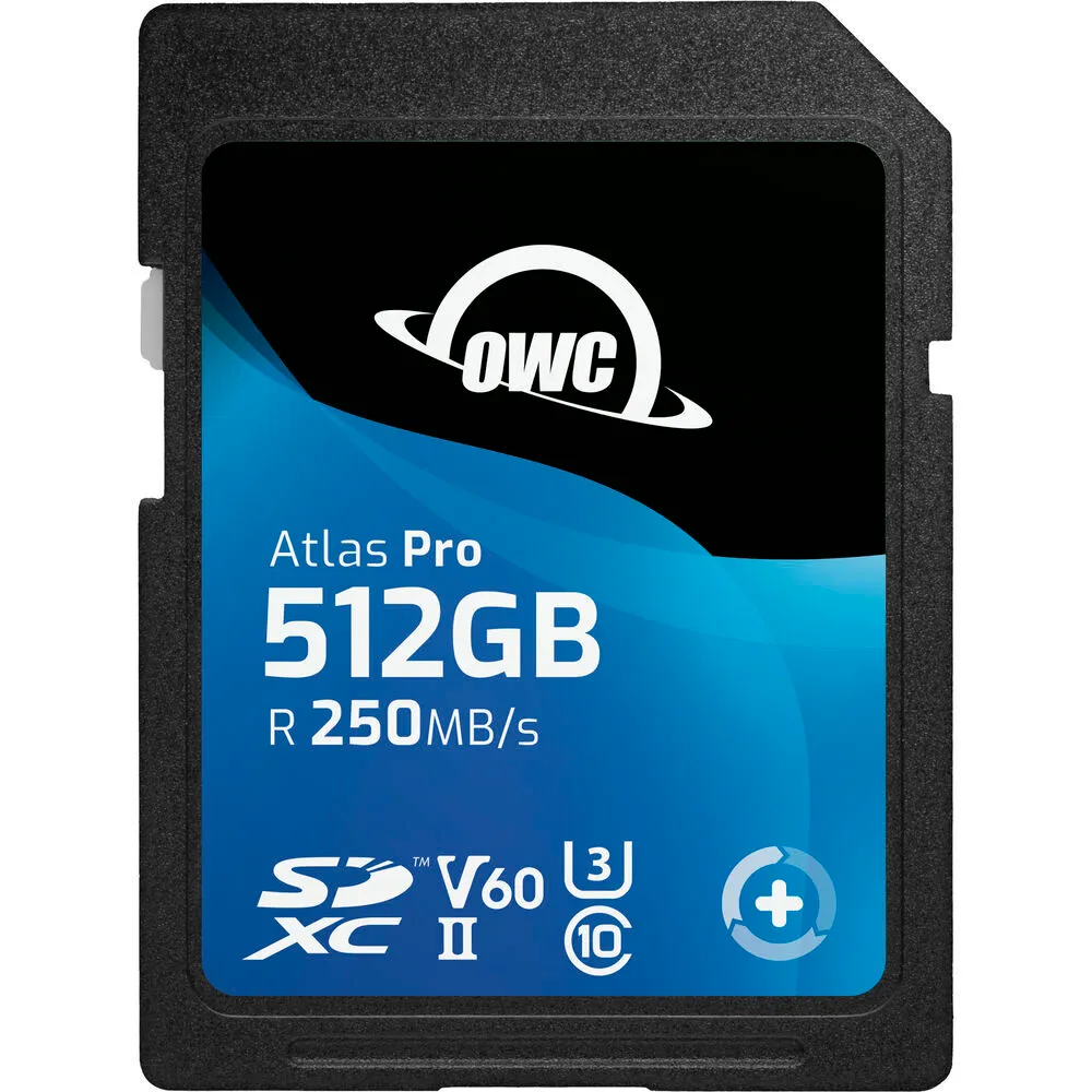 OWC Atlas PRO SDXC™ 512GB memóriakártya (UHS-II) (U3) (V60) (250MB/s)