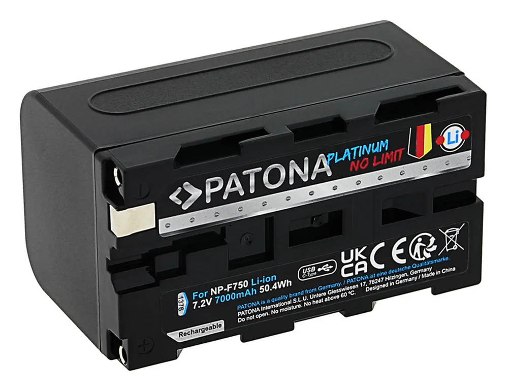 Patona NP-F750 akkumulátor (7.000mAh) (USB-C)