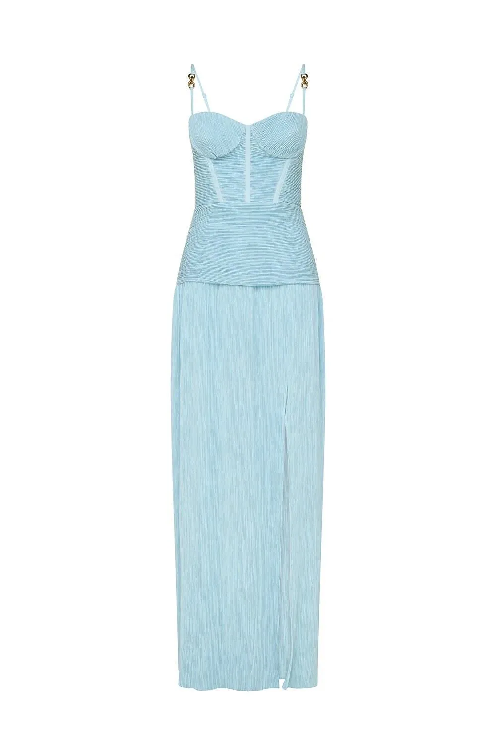 MANNING CARTELL - Double time pleat dress in blue