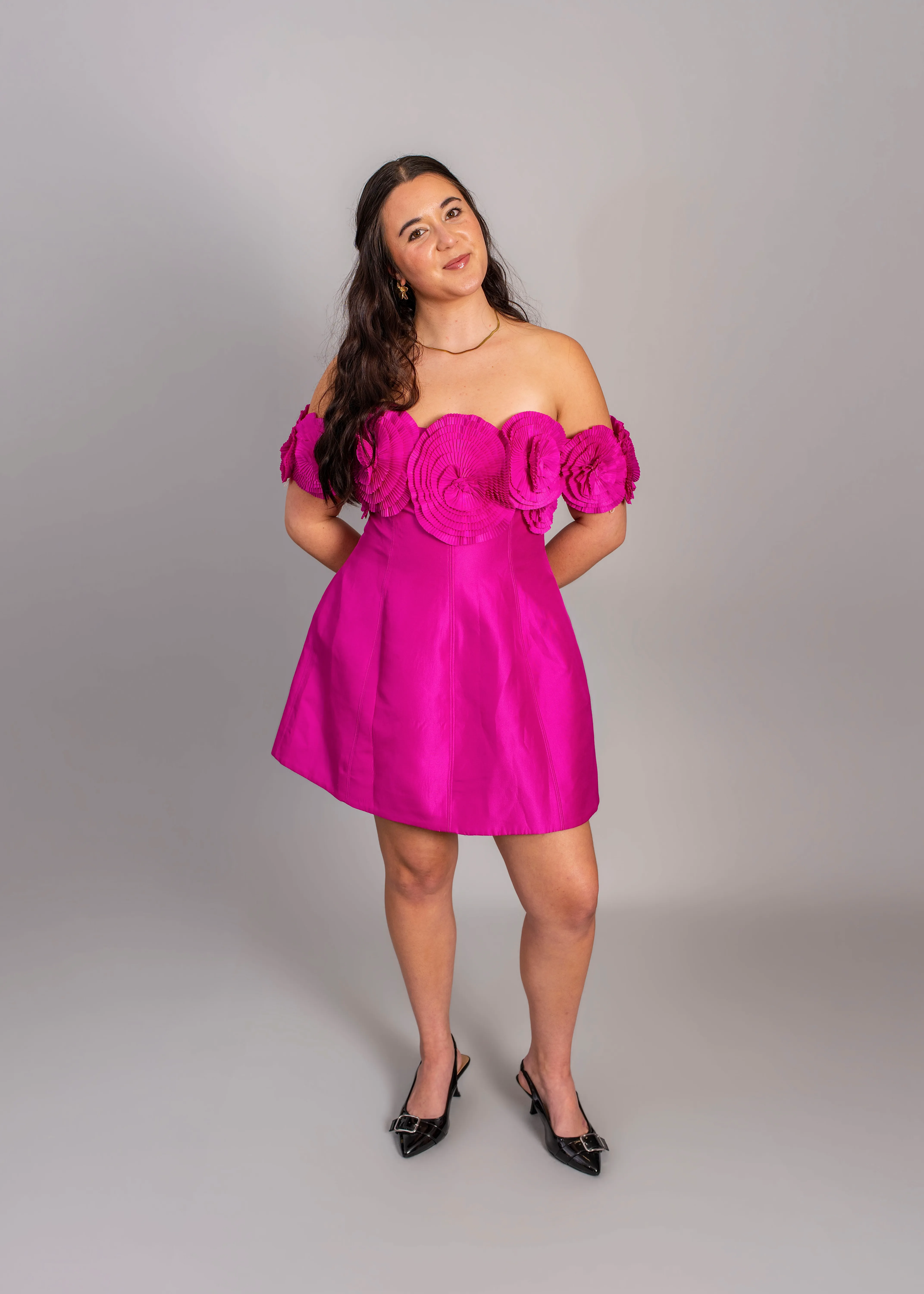 ACLER - Trusley mini dress in violet 