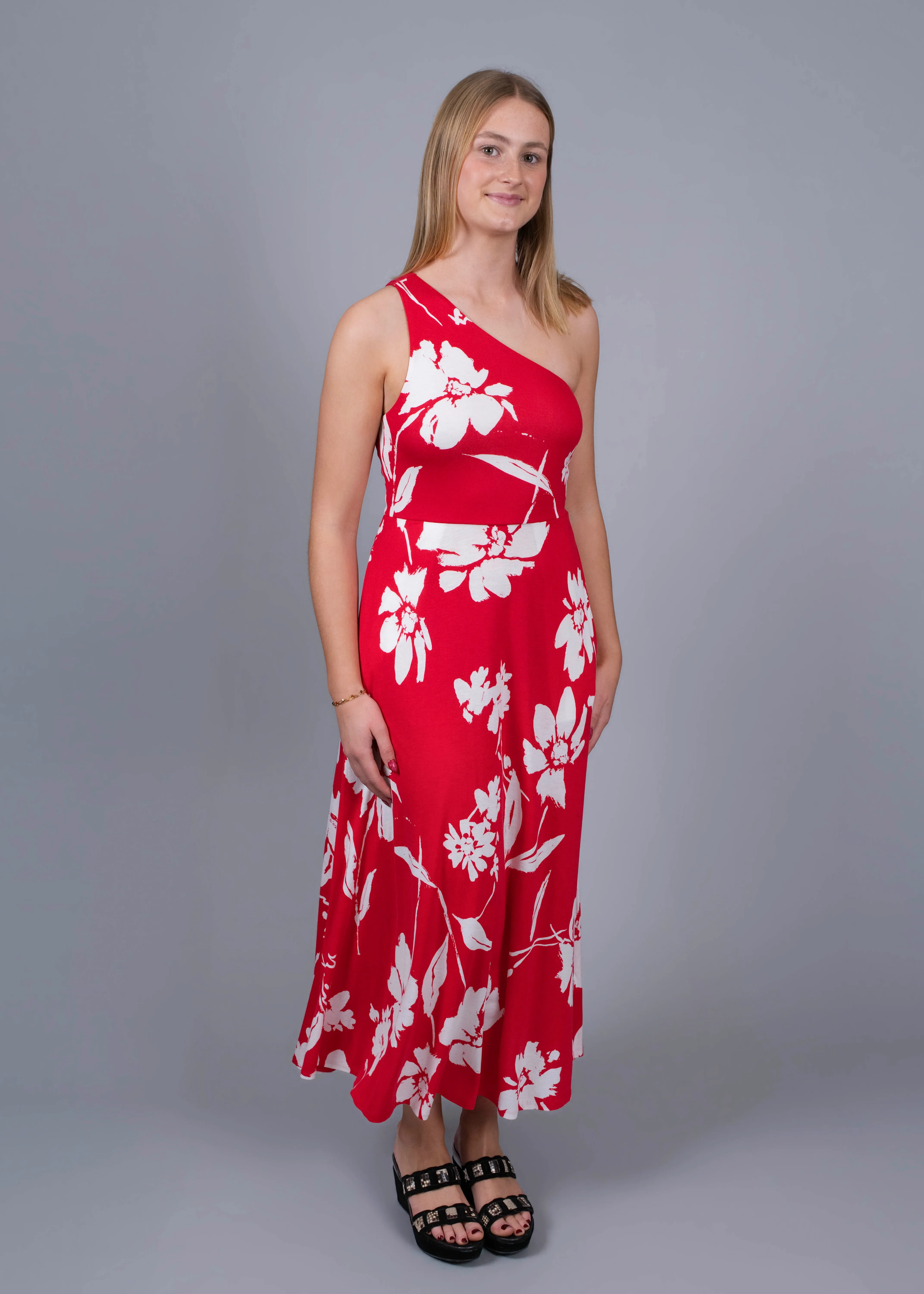 RALPH LAUREN - Floral print midi dress