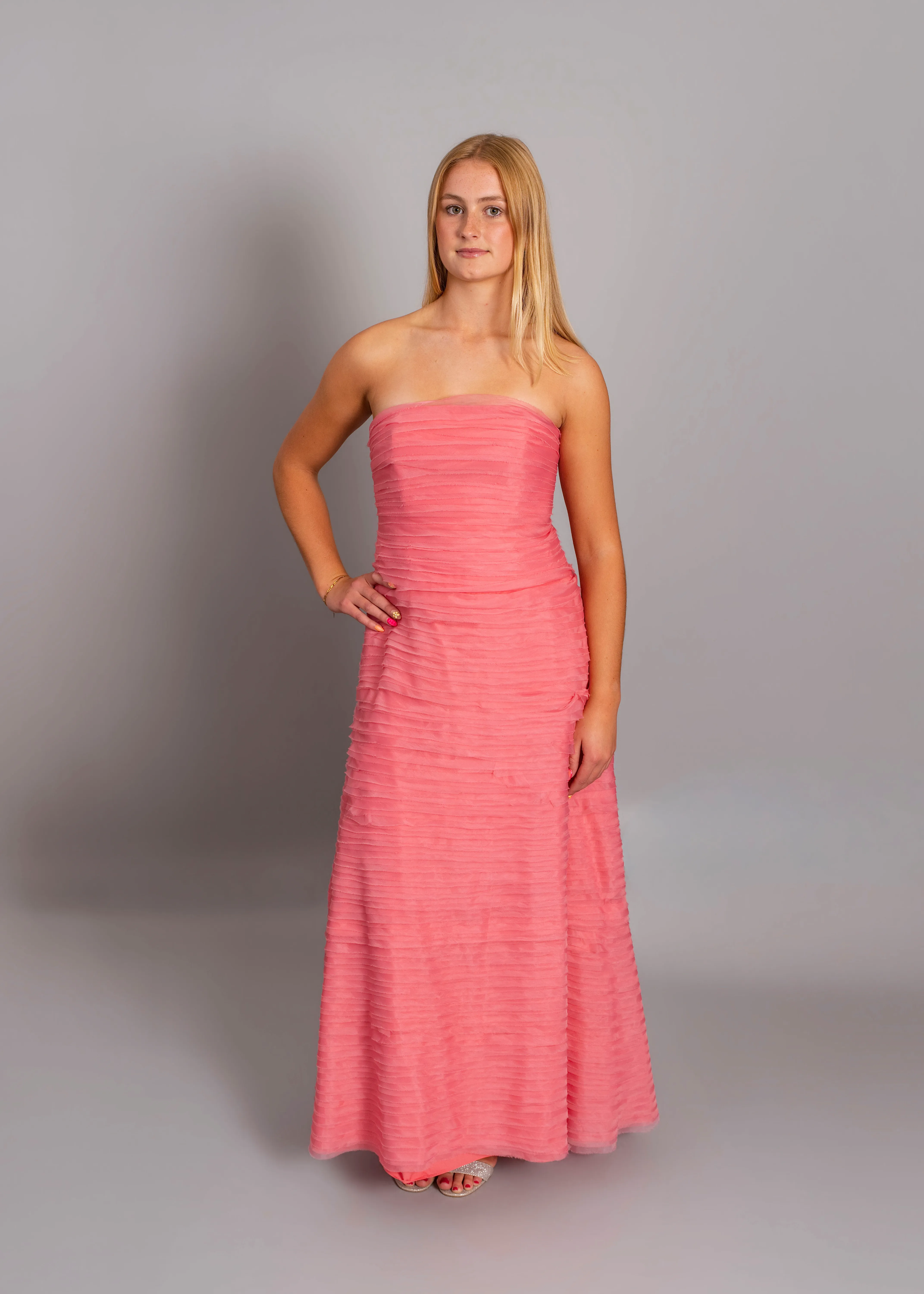AJE - Soundscape maxi dress in guava pink 