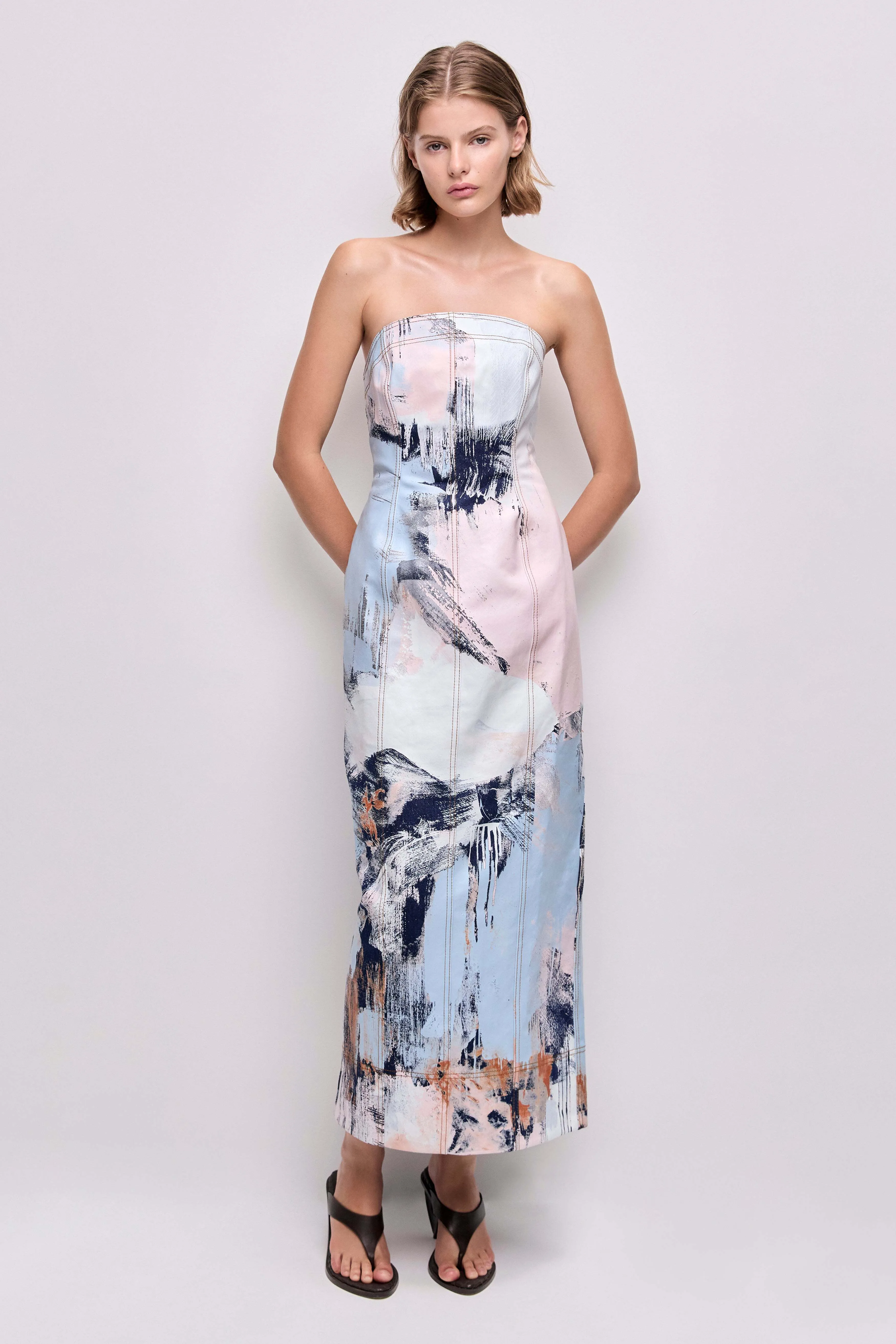 AJE - Lettera denim midi dress