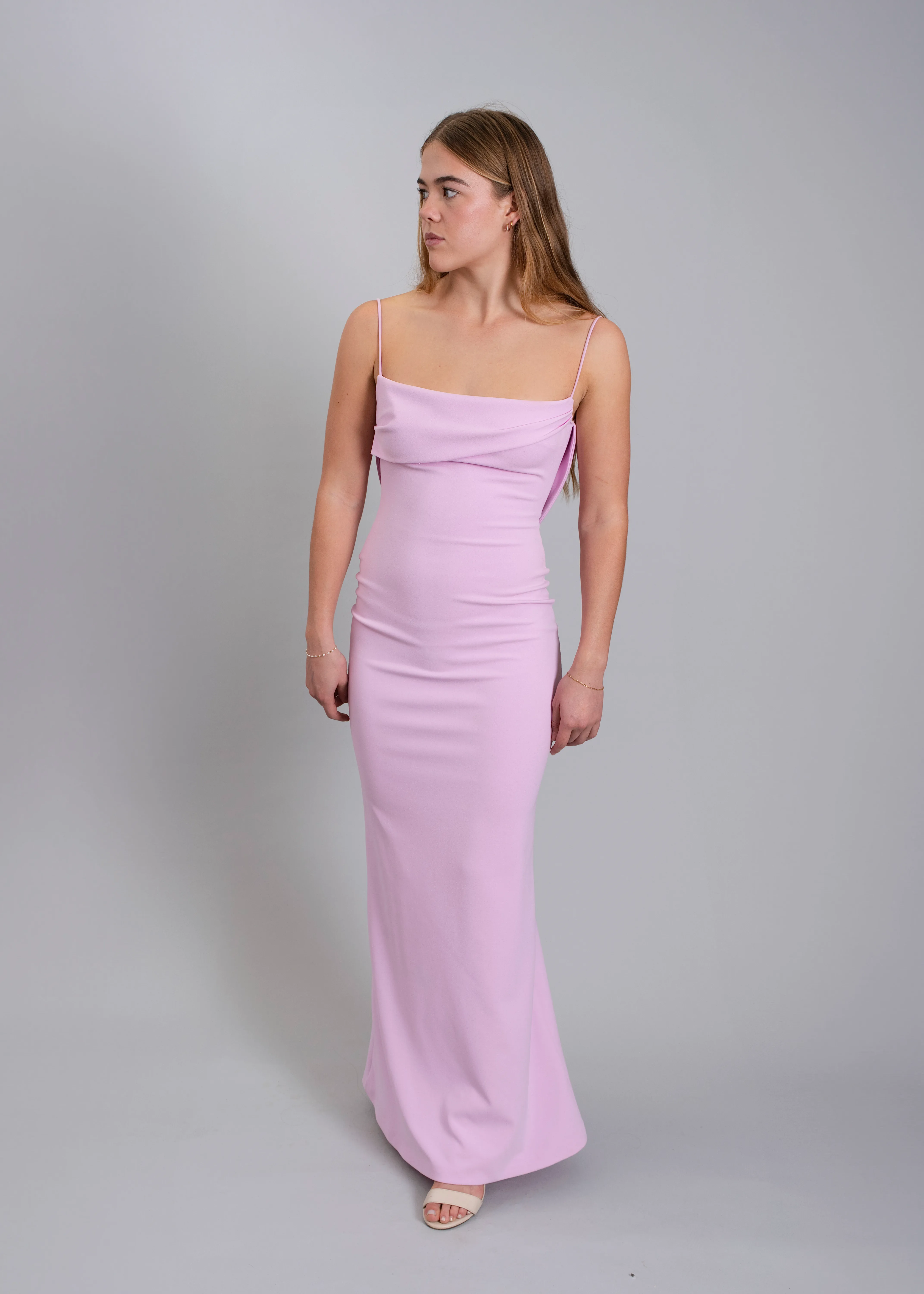 EFFIE KATS - Havilland gown in taffy pink 