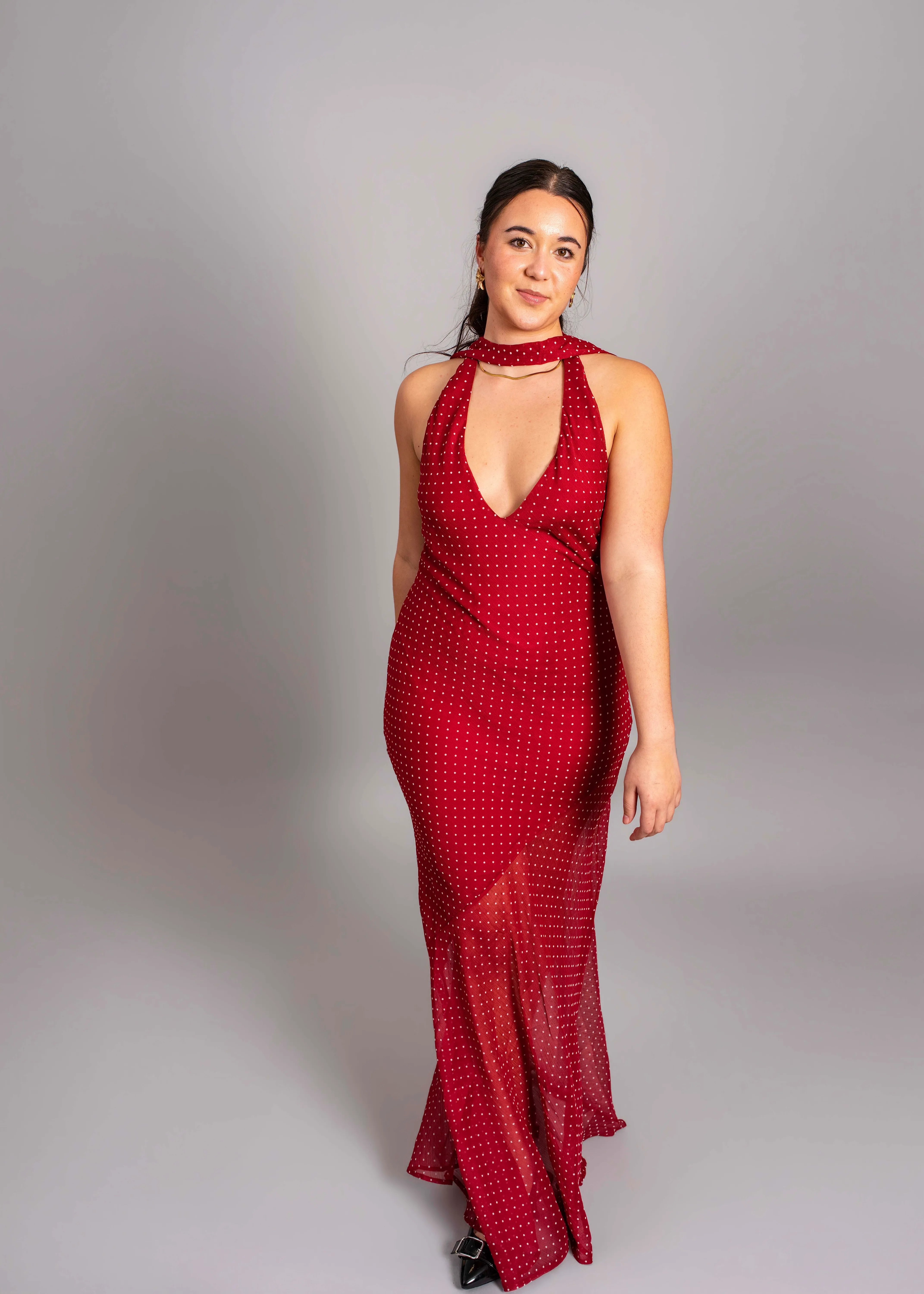 I AM DELILAH - Jasmine maxi dress in wine 