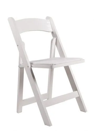 White padded resin Chair