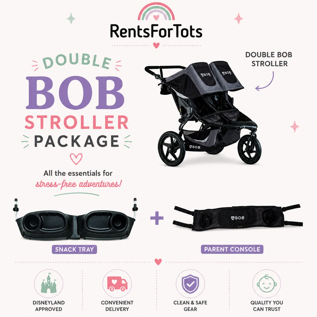 BOB Gear Bundle, Revolution Flex 3.0 Duallie Double Bundle