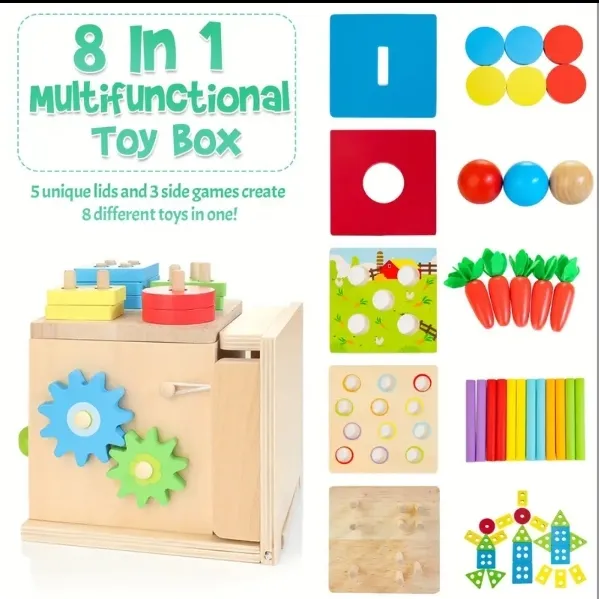 8-in-1 Wooden Montessori Play Kit