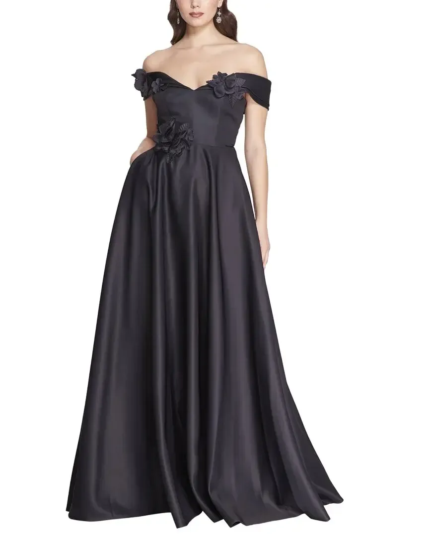 Marchesa Notte Gown Off-Shoulder