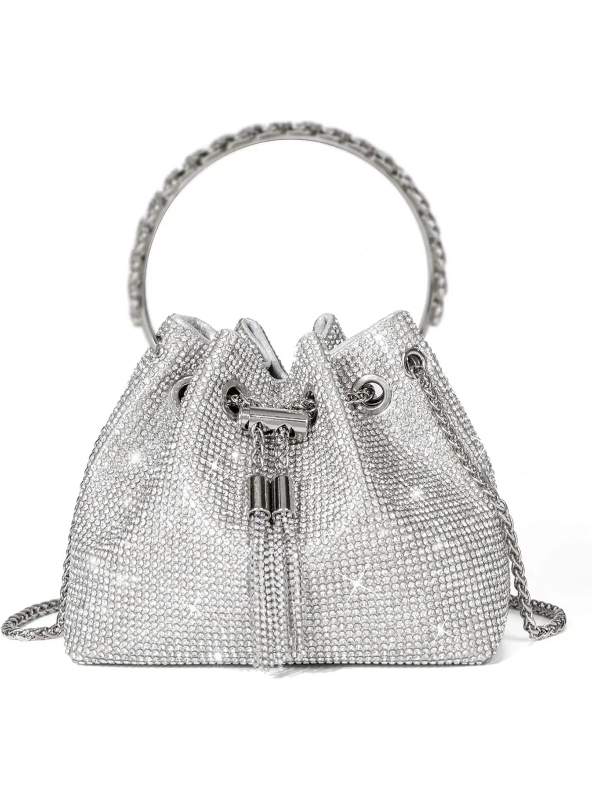 Silver Crystal Bag