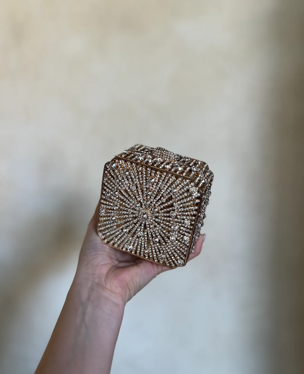 Mini Gold Square Clutch