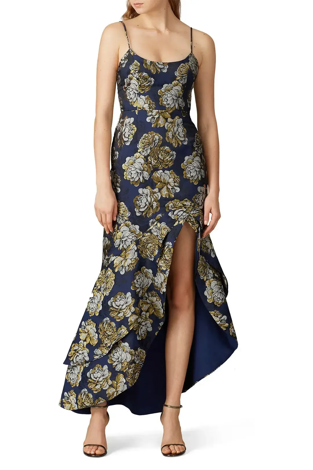 Hutch Navy Floral Malia Gown