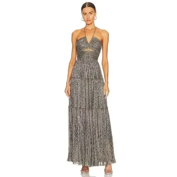 ALC Kai Metallic Halter Gown