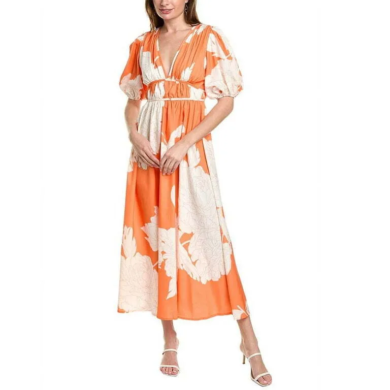 Ipponelli Puff Sleeve Maxi Dress