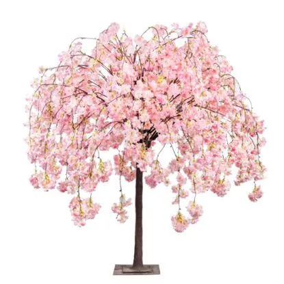 125cm Deluxe artificial blossom tree pink