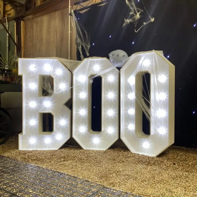 BOO Light Up Letters