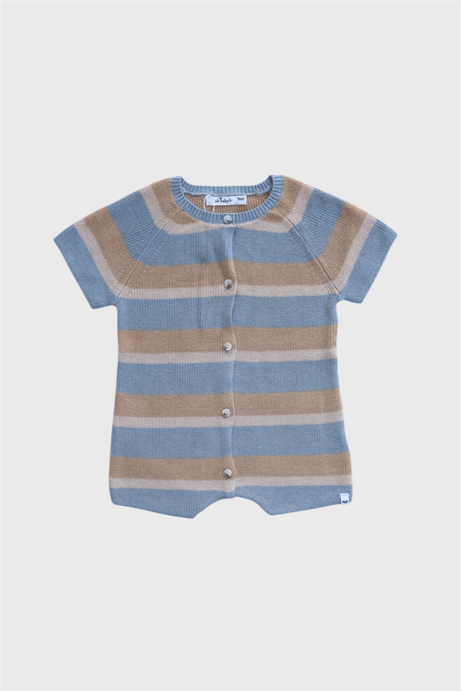 OH BABY! Country Club Knitted Romper (Striped)