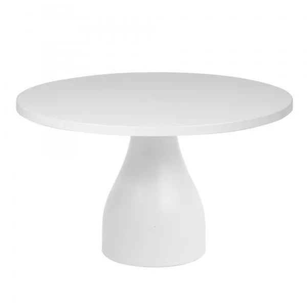 White Cake Stand Round 12" 