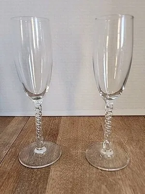  Champagne Flute Pattern Glass