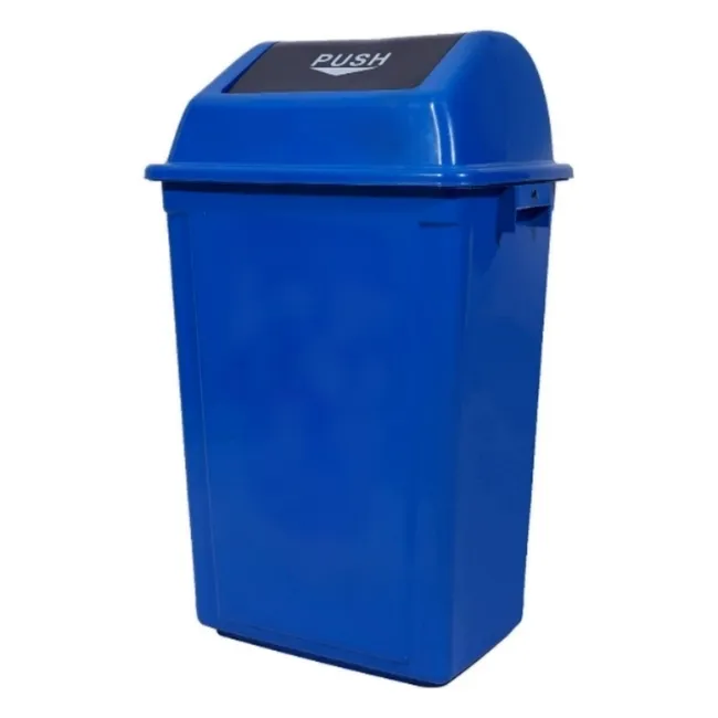 Waste Bin with Lid Blue 60L