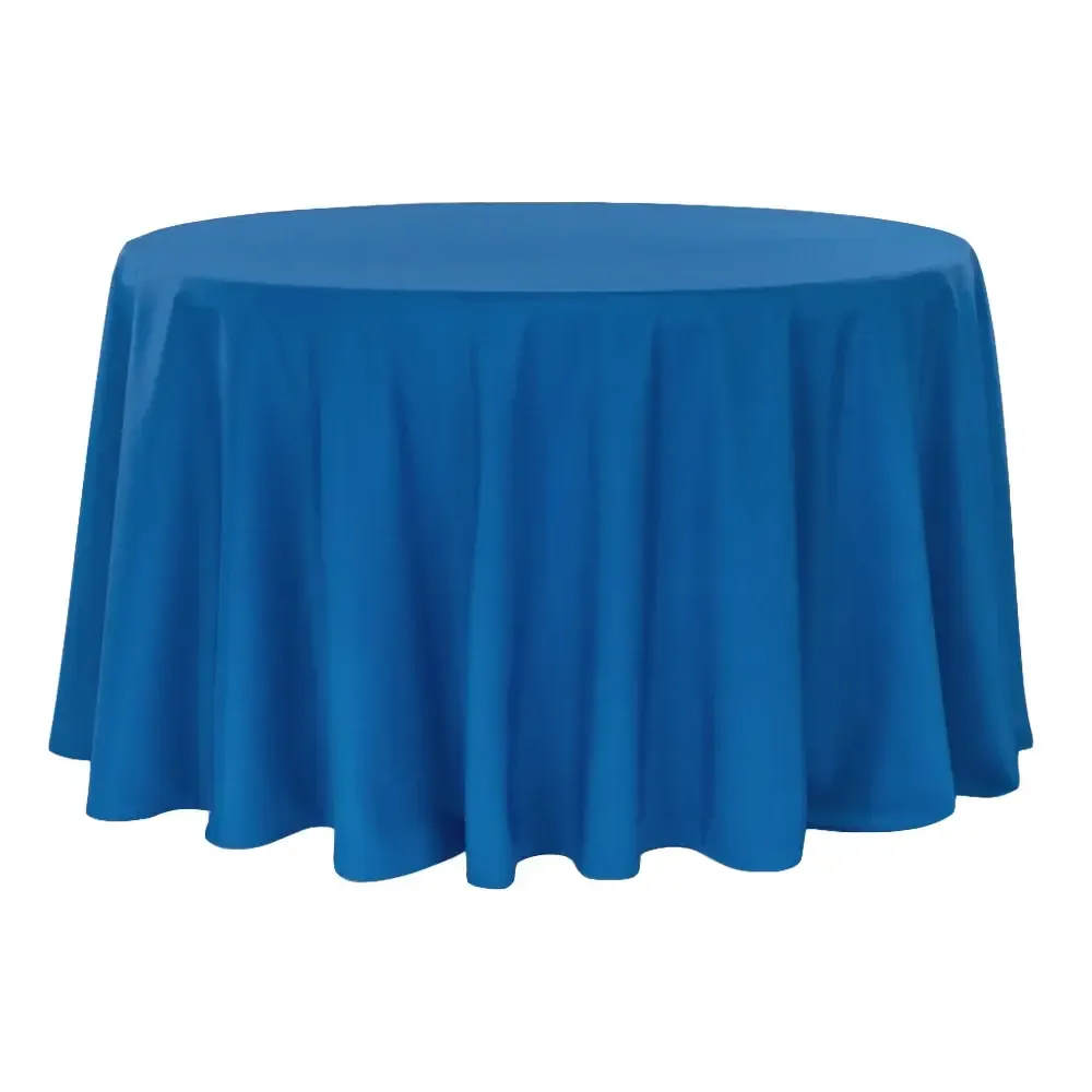 Round Tablecloth Navy Blue 120"