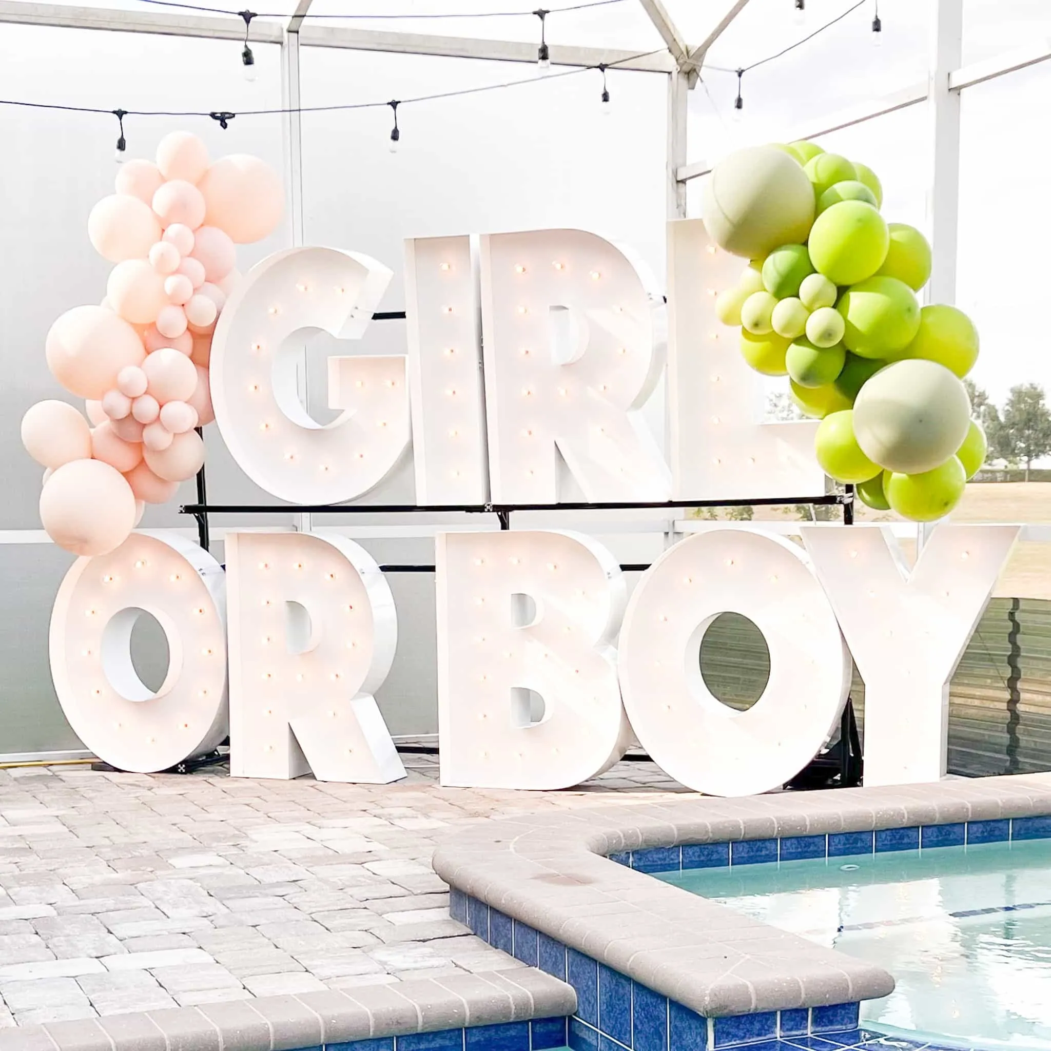 Girl / Boy Marquee Letter 