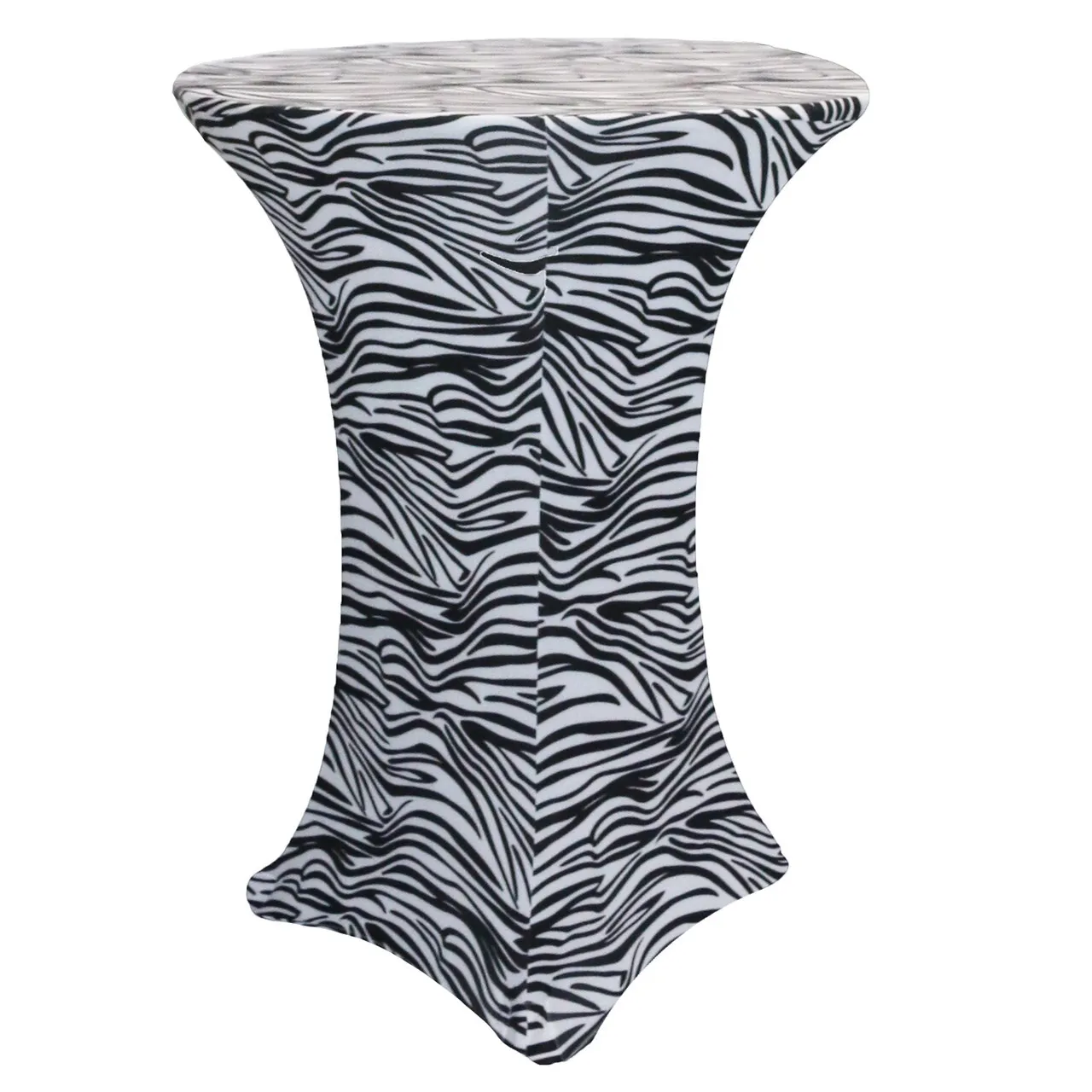 Cocktail Table Spandex Cover Zebra